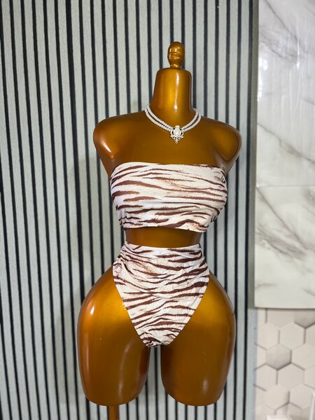 Maillot de bain zébré femme