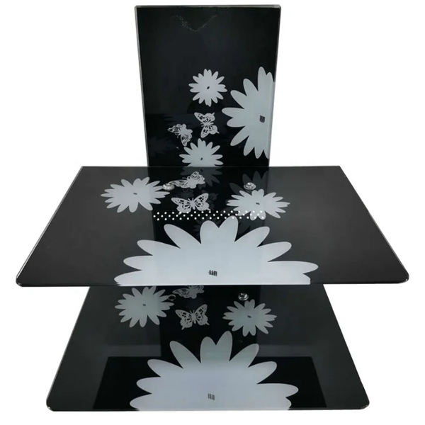 Support mural double en verre