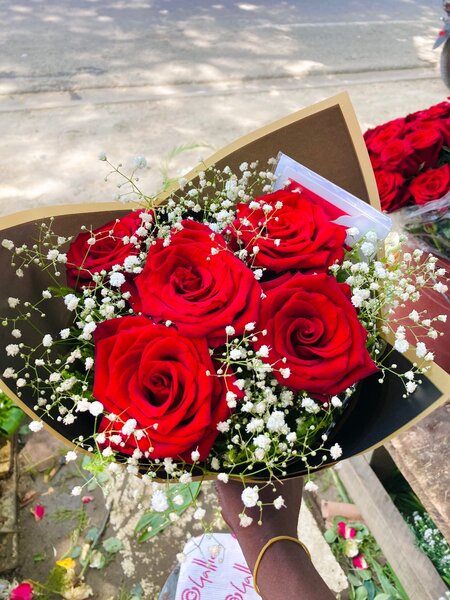 Bouquet de roses rouges