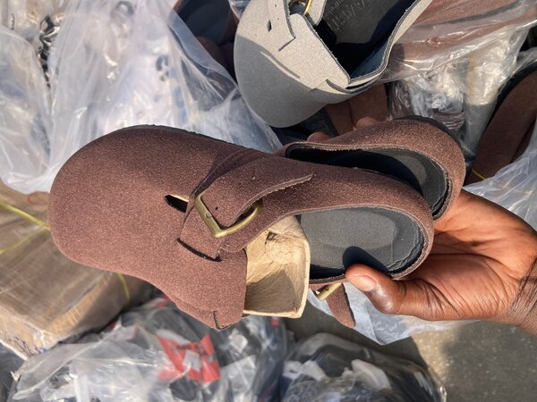 Sandales en cuir confortables