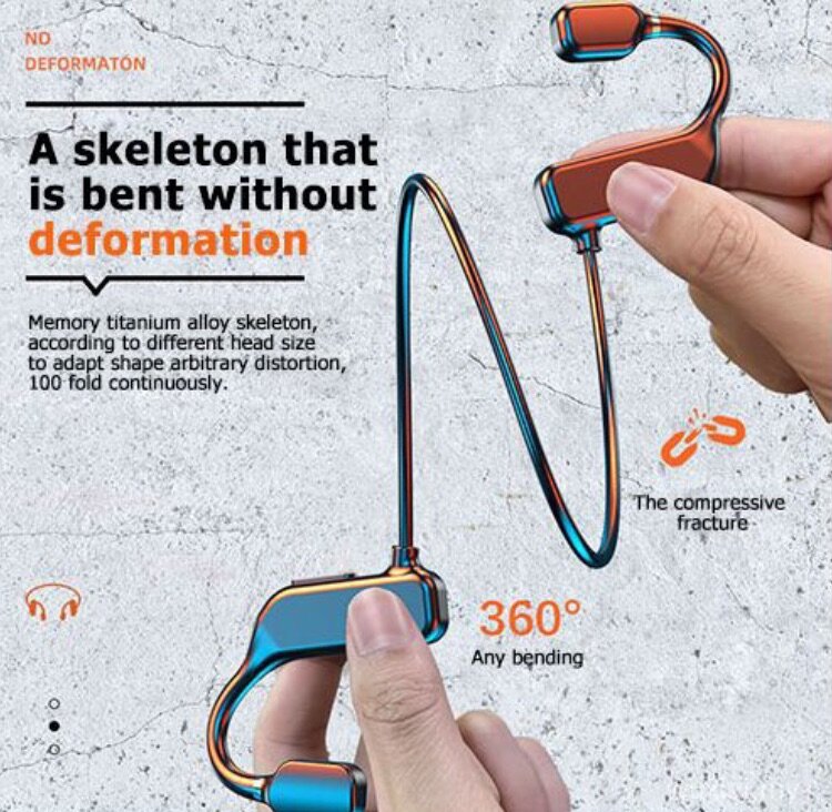 Bluetooth headphones Bone Conduction K69 on ear