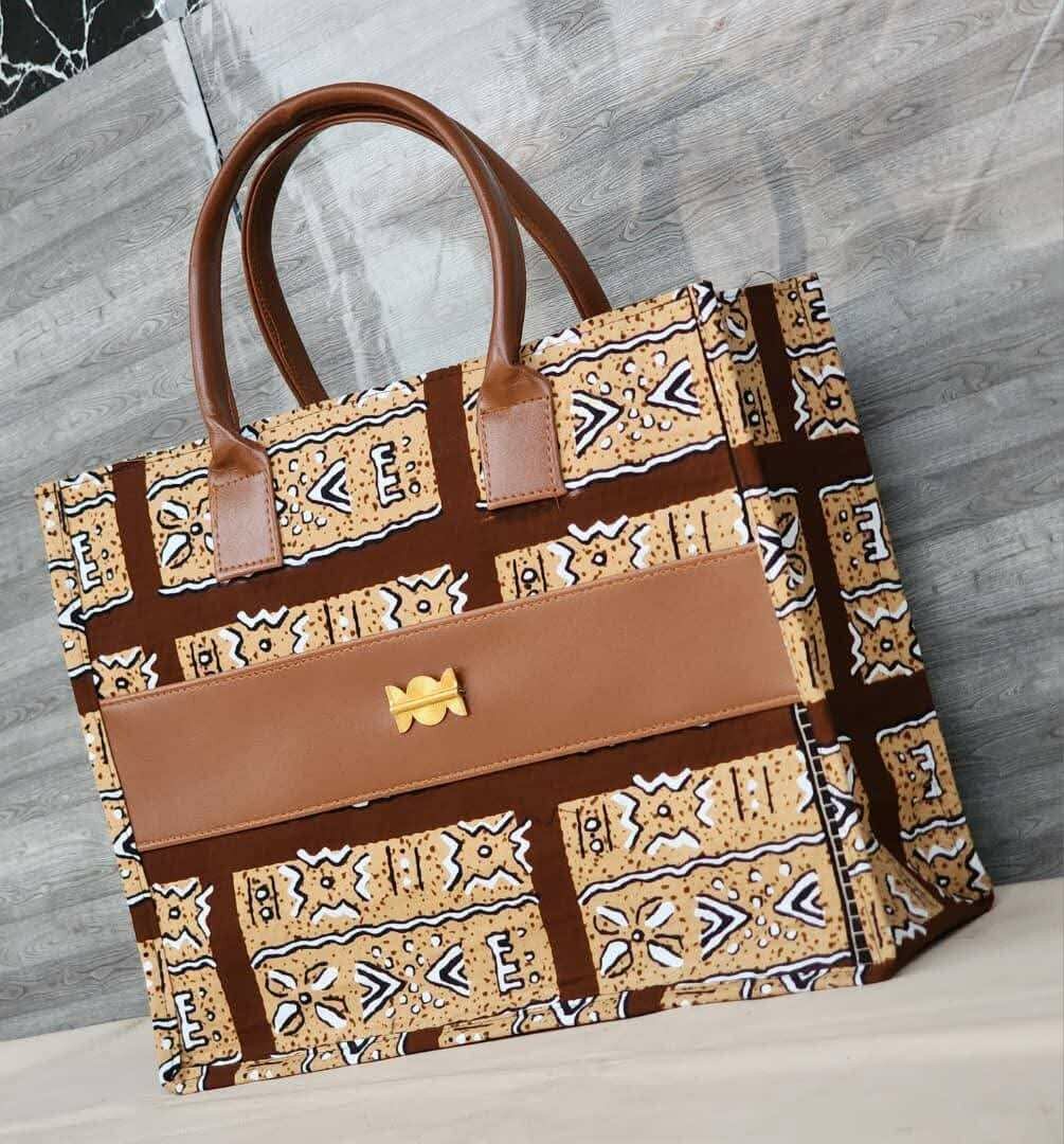 Sac à main en tissu imprimé