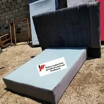 custom made bed with a high base