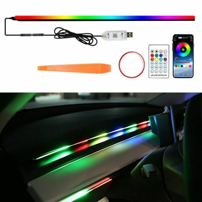 Universal Dashboard Ambient Light For Cars 110cm