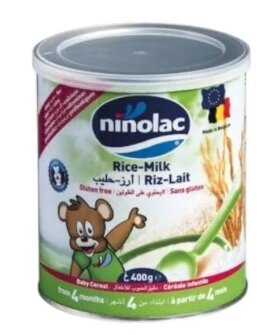 Ninolac is the best nutrition after breast milk.400 gramm  Rice-Milk Riz-Lait
