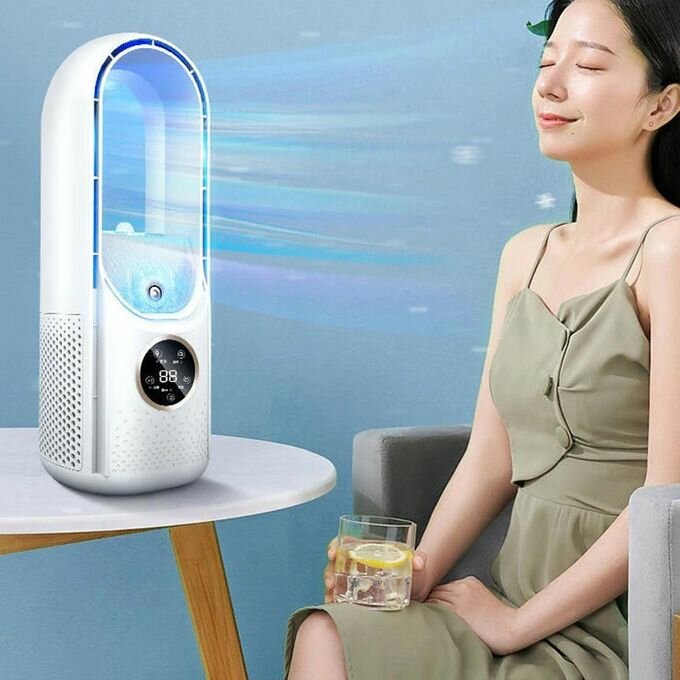 Mini Climatiseur portable à affichage LED pour bureau, chambre à coucher, Salon, air libre