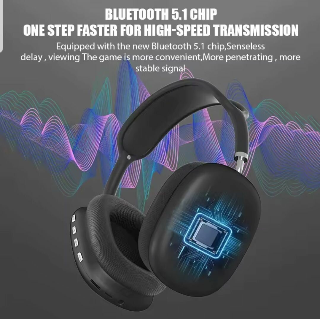 Casque Bluetooth P9 - Prend Carte Mémoire - Multi Touche