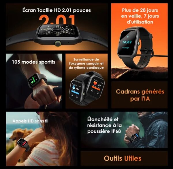 oraimo Watch 5 Lite - IP68