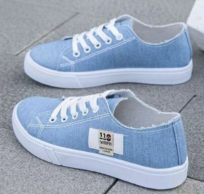 Baskets en denim casual