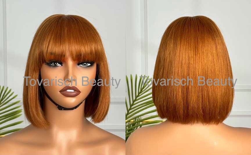 Fringe bob wig