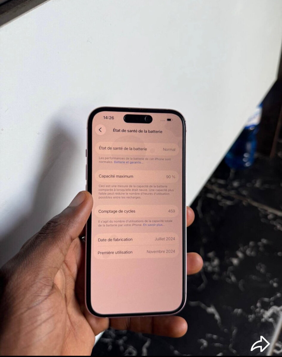 iPhone rose élégant