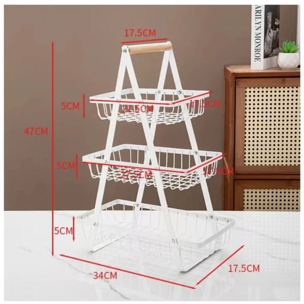 Étagère de Cuisine 3 Niveaux