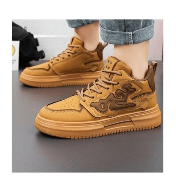 Baskets montantes camel tendance