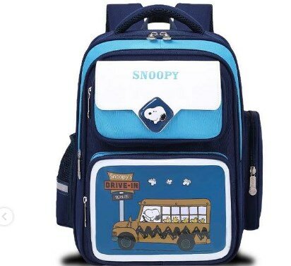 Backpack blue and light blue with print