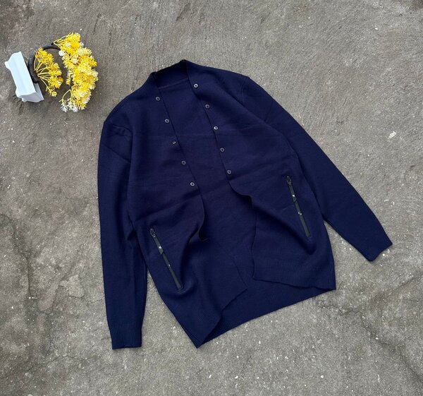 Cardigan bleu homme chic