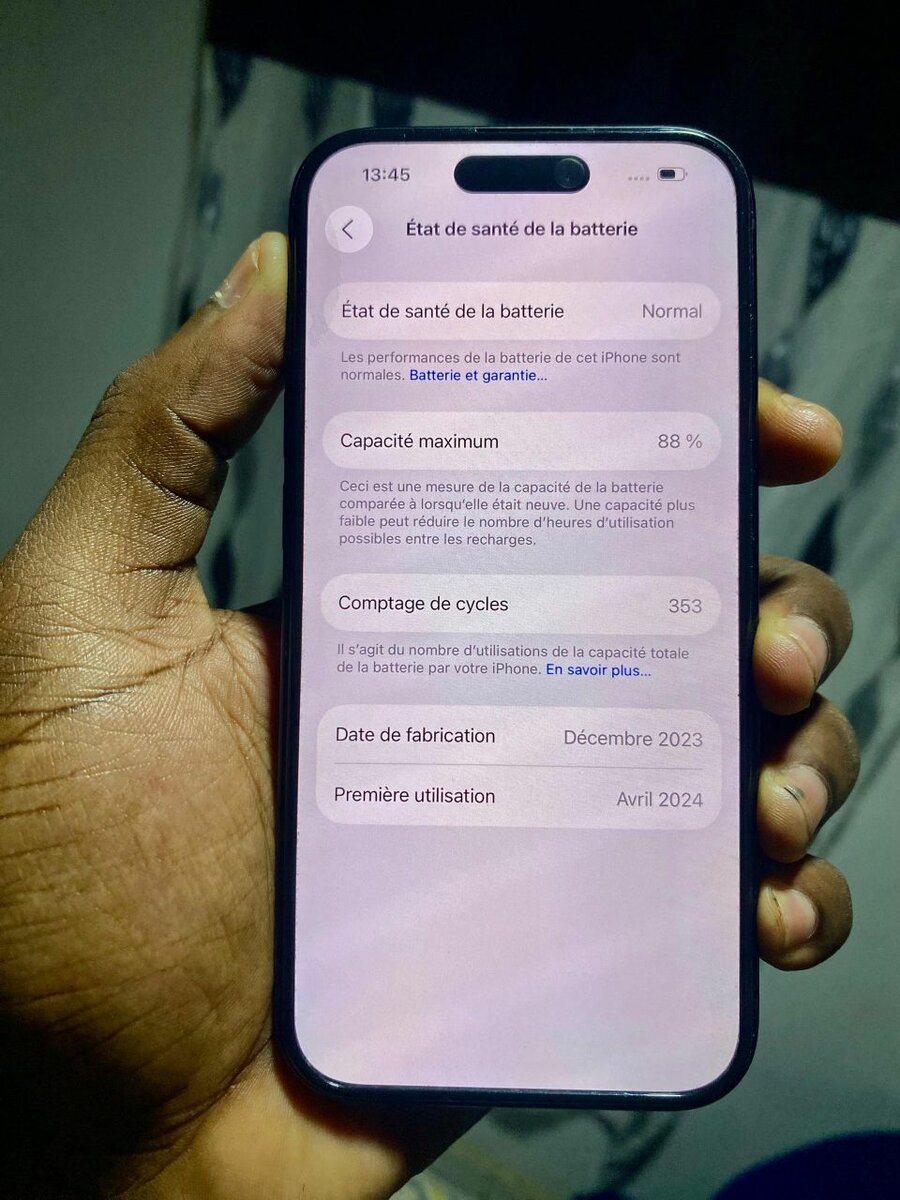 iPhone 15 Noir 128GB