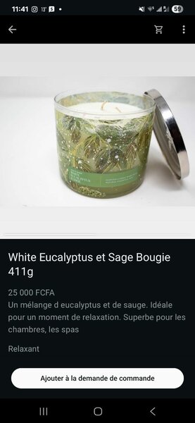 Bougie Parfumée Eucalyptus Sage