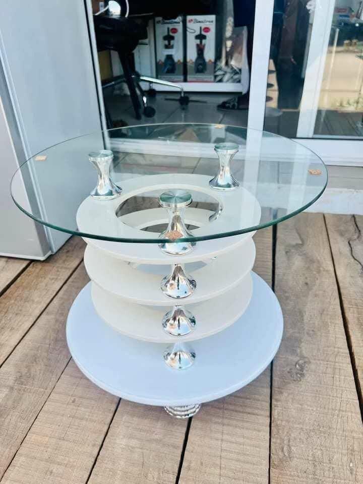 Table basse moderne en verre