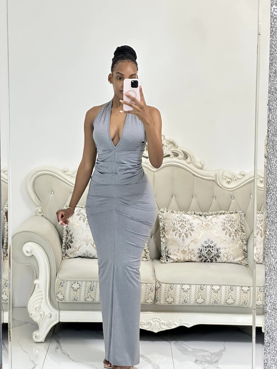 grey bodycon dress