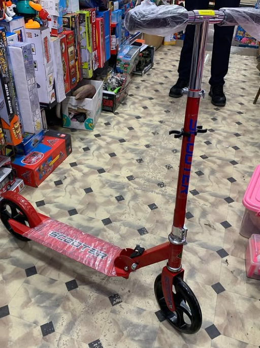 САМОКАТ ДЛЯ ДЕВОЧЕК И МАЛЬЧИКОВ, железный двух колесный