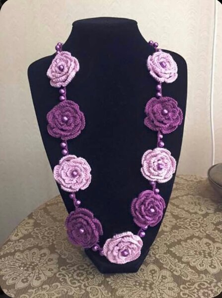 Ensemble bijou crochet élégant