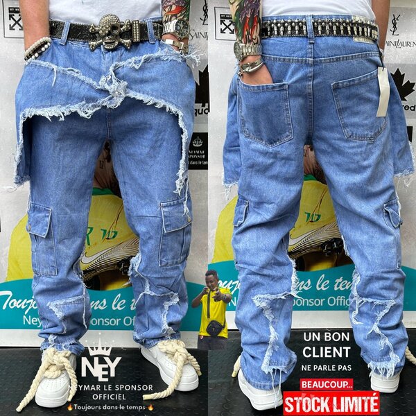 Jean déchiré homme tendance