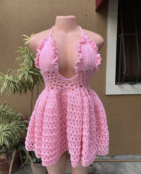 Robe crochet bohème chic