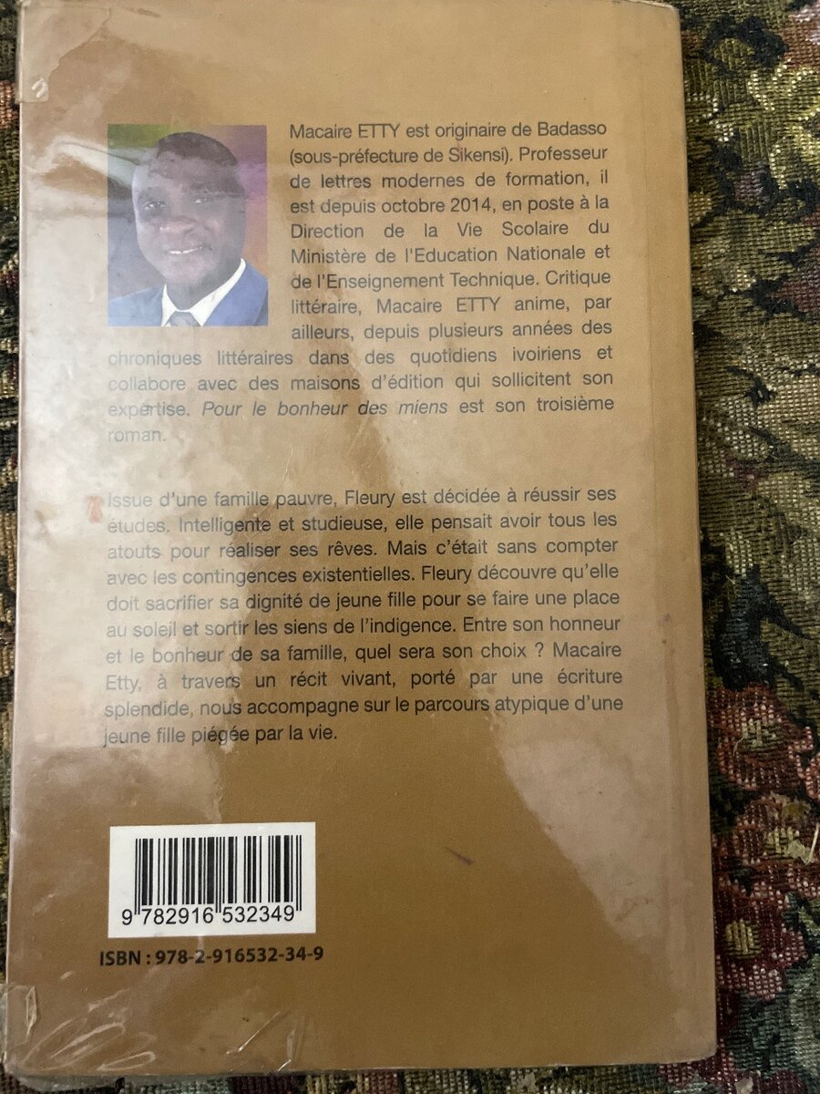 Roman "Pour le bonheur des miens"