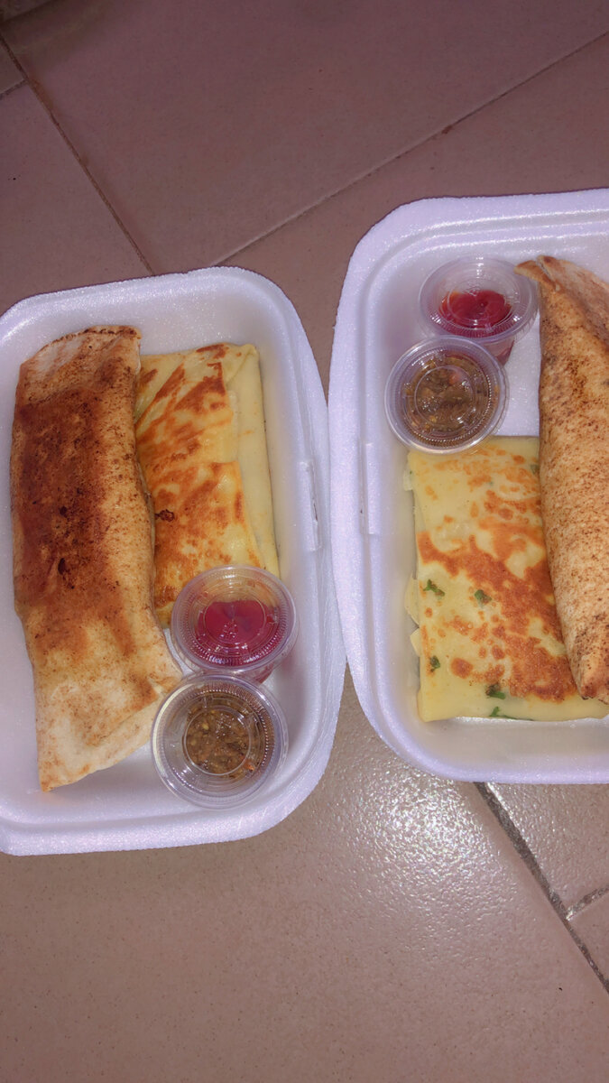 Shawarma au poulet fromage