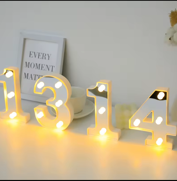 Lettres lumineuses LED décoratives