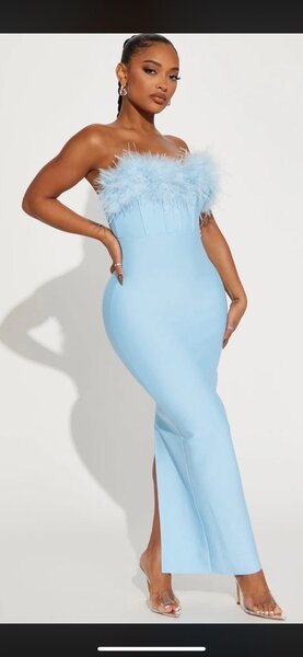 Fashion nova robe bleu