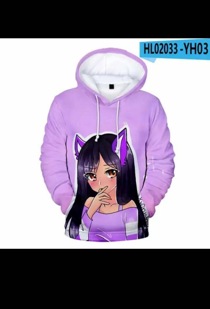 Hoodie Violet Anime Femme