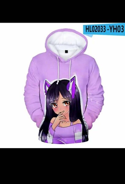 Hoodie Violet Anime Femme