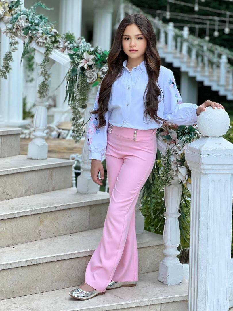 Chemisier Floral et Pantalon Enfant