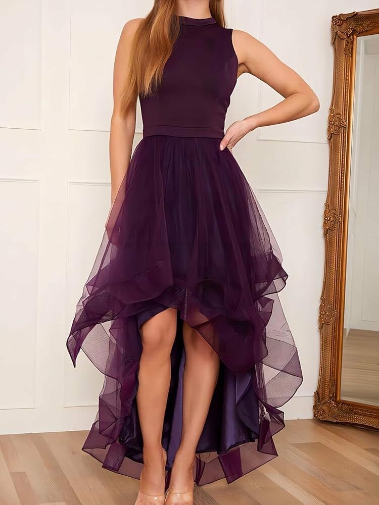 Elegant High-Low Tulle Dress  A Showstopper!