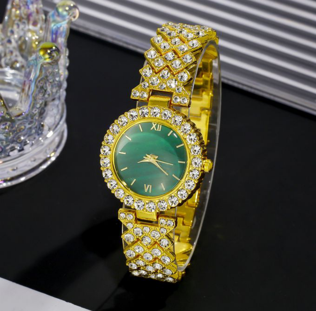 Montre à quartz femme or