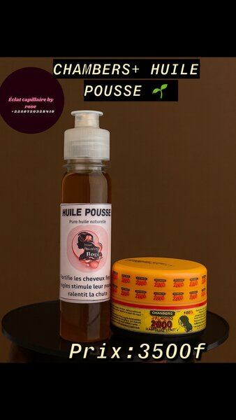 Huile pousse + et Chambers 200