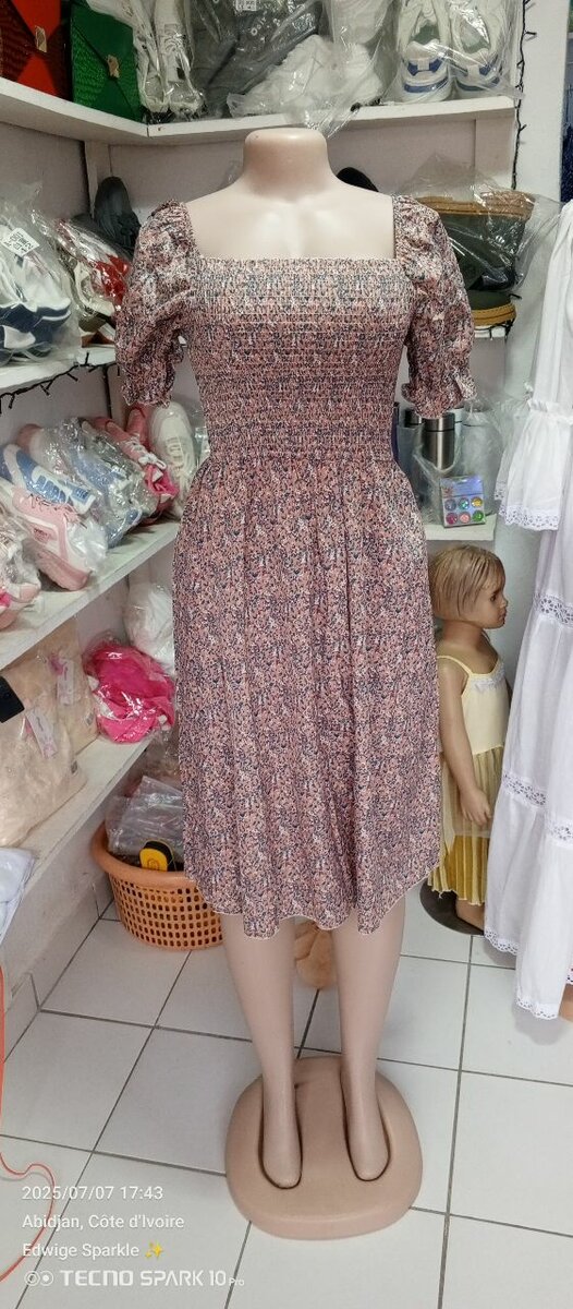 Robe d'été florale chic