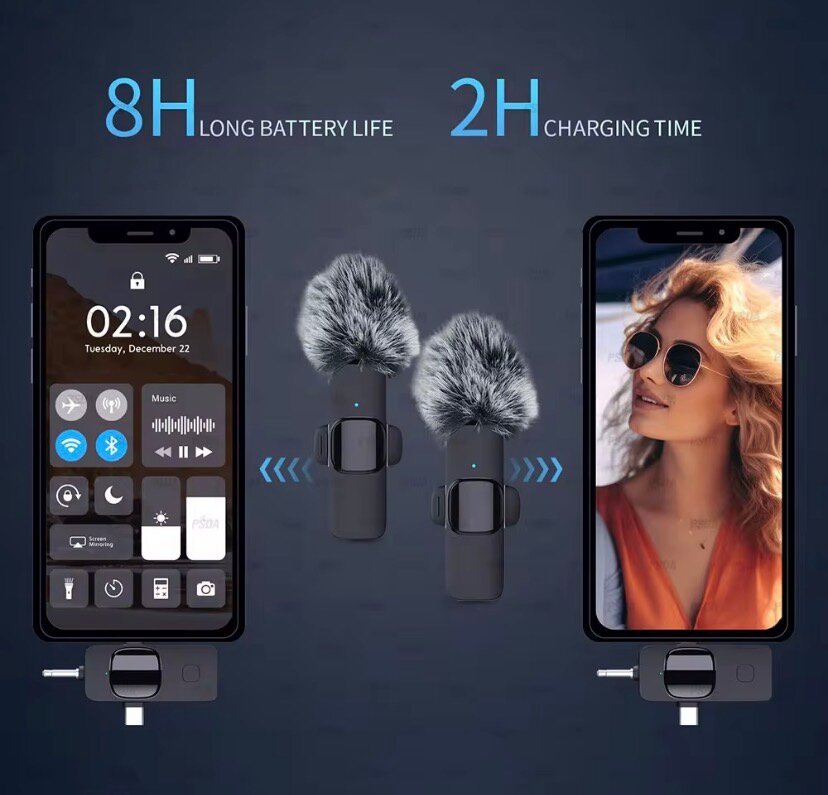 Microphone Lavalier 3 en 1