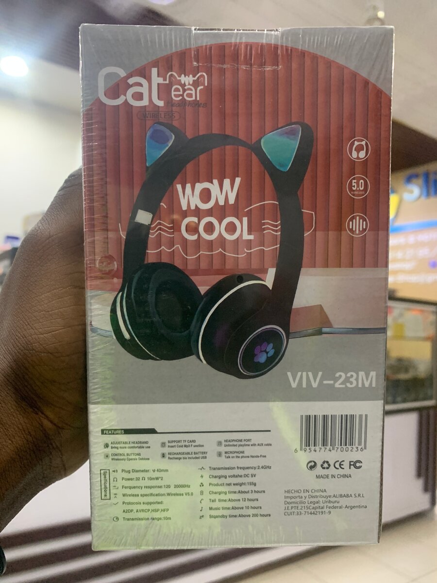 Écouteurs Sans Fil Oreilles de Chat