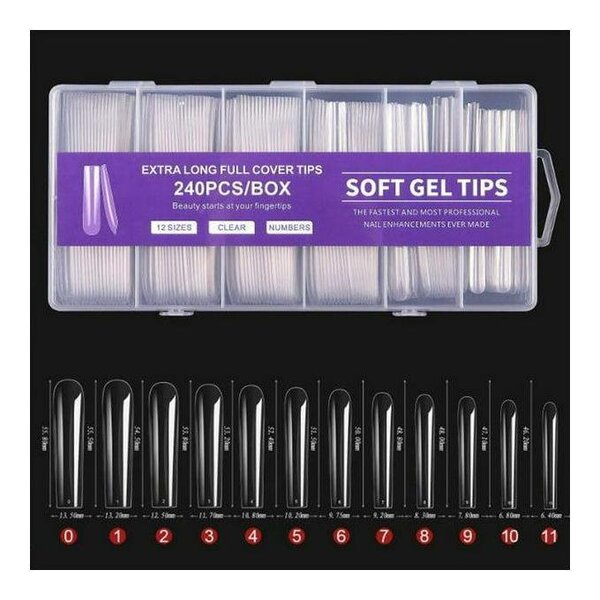 Extra Long Soft Nail Tips