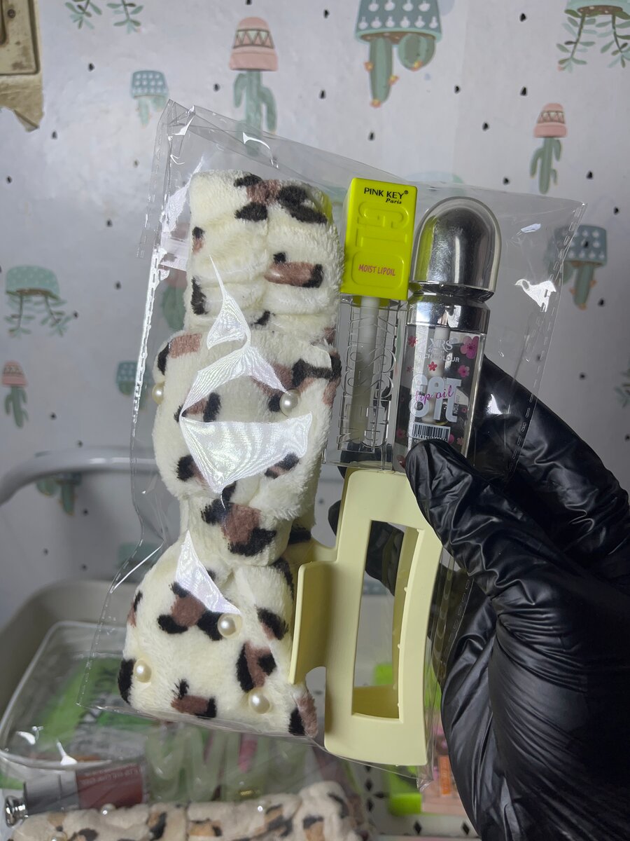 Chouchou peluche et gloss