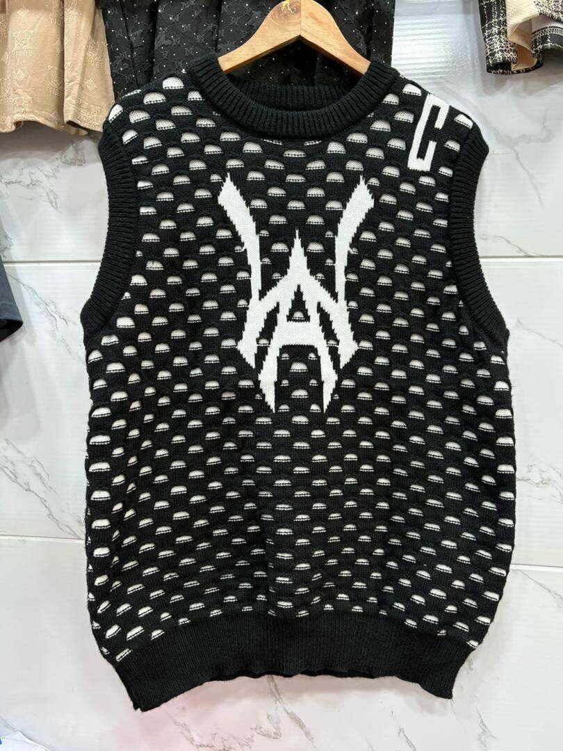 Gilet tricoté unisexe moderne