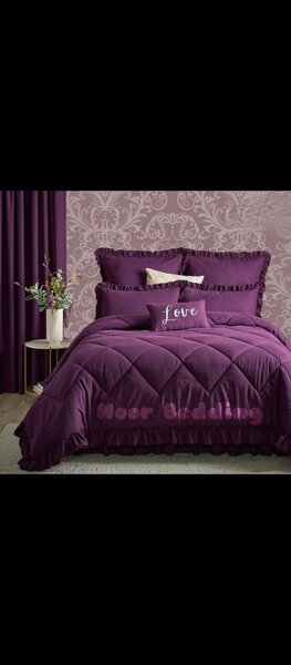 5 PIECES NOOR COMFORTERS KING SIZE VERY BIG