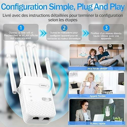 Répéteur WiFi 300Mbps Puissant