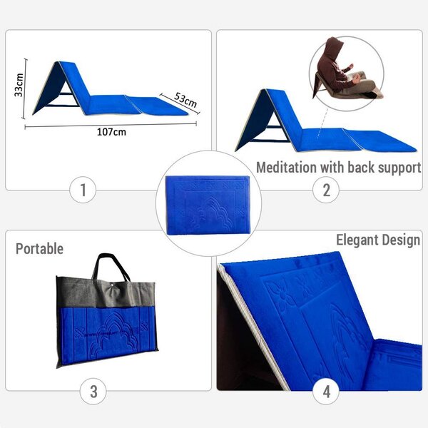 Tapis de méditation pliable