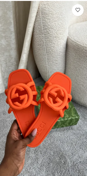 Luna Orange Jelly Slides