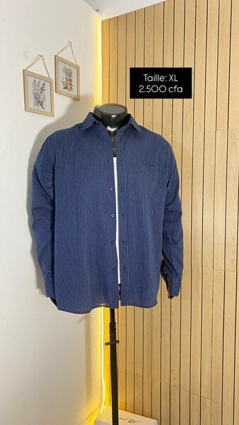 Chemise homme bleue XL