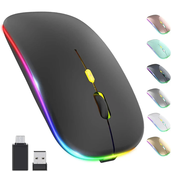 Souris sans fil RGB ultra-mince