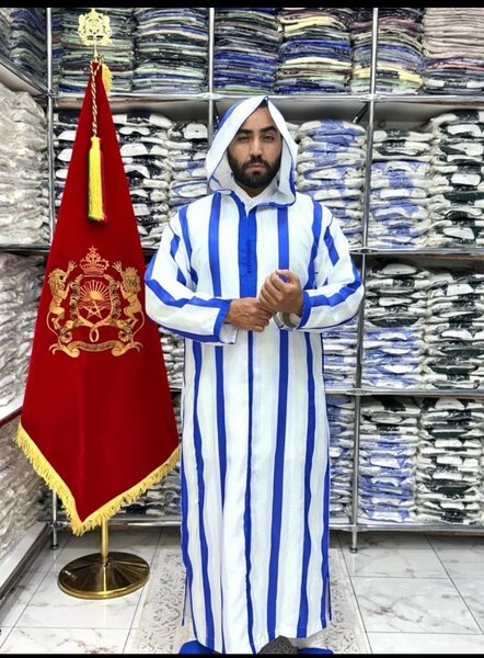 Djellaba pour homme rayée